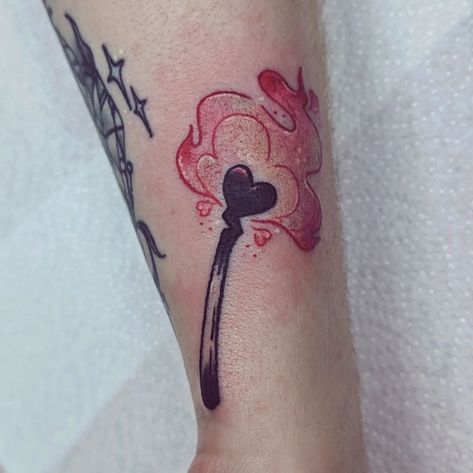 This was a trial to get a good photo with, but I love tattooing match sticks and lighters...and anything with a flame really 🤭 This heart… | Instagram Lighter And Match Tattoo, Matchstick Tattoo, Lighter Tattoo, Heart Flame, Flame Tattoo, Stick Tattoo, Flame Tattoos, Good Photo, Heart Tattoo Designs