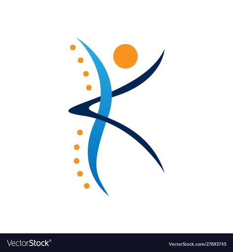 Physiotherapy Logo Design, Chiropractor Logo, Physiotherapy Logo, Chiropractic Logo, Parkinsons Awareness, Wallpaper Display, Logo Design Template, Chiropractic, Design Vector