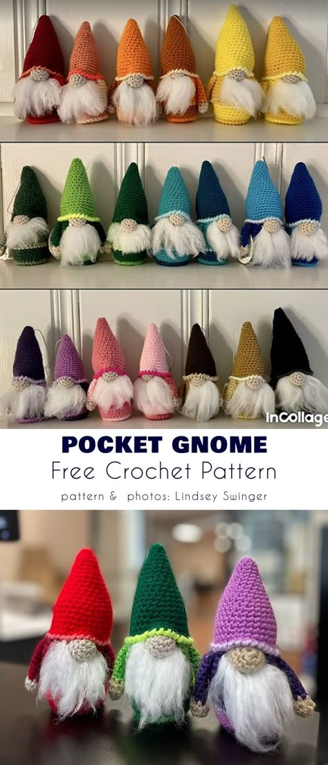 8 Easter and Summer Garden Gnome Free Crochet Patterns - Your Crochet Crochet Christmas Knomes Pattern Free, Quick Crochet Gnome Pattern, Easy Gnome Crochet Pattern Free, Christmas Gnome Free Pattern, Cat Gnome Crochet Pattern, How To Crochet Gnomes, Crochet Garden Gnomes Free Pattern, Easy Crochet Gnome Pattern, Nome Crochet Pattern