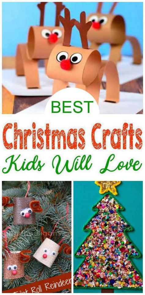 Christmas craft for kids to make! EASY kids Christmas crafts they will love. Great DIY Christmas craft projects children will want to make. Perfect to make at school, preschool & at home. Toddlers & kids can make to give as gifts or fun holiday crafts. Check out all the great Christmas crafts for kids. #christmas #crafts Christmas Craft School Kids, Christmas Crafts For Kids Age 9, Arts And Craft Christmas For Kids, Children’s Christmas Craft Ideas, Christmas Art Projects For Kids Easy, Holiday Crafts For Kids Easy, Christmas Craft School Party, Kids Homemade Christmas Decorations, Children's Christmas Crafts Easy