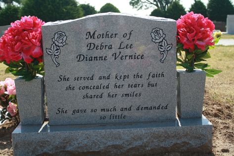 Gravestone Ideas, Tombstone Quotes, Monument Ideas, Headstone Ideas, Message For Father, Quotes For Mom, Grave Headstones, Tombstone Designs, Garden Rock Border