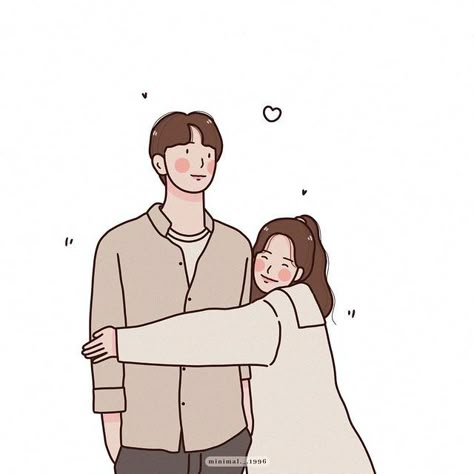 Couple Illustration Cute Relationship Goals, Couple Doodles Aesthetic, Hugging Drawing, Cute Hug, Characters Inspiration Drawing, Small Canvas Paintings, Cute Couple Drawings, Cute Couple Cartoon, Cute Doodles Drawings