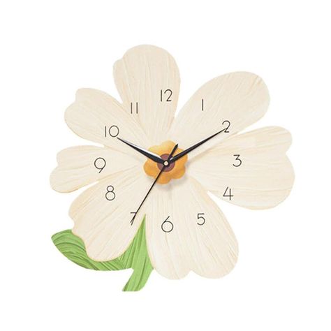 PRICES MAY VARY. 🕙Unique and Vibrant Wall Decor: Handmade with attention to quality and detail, this creative flower wall clock adds a vivid and lifelike touch to any room. Perfect for hanging in the bedroom, living room, office etc 🕙Stylish and Durable Design: The clock features a creative flower design with elegant lines, made from high-quality iron with a luxurious gold finish. The exquisite crystal porcelain material is not only beautiful but also durable, ensuring that the clock will last Creative Office Design Ideas Wall Decor, Girly Home Decor Living Room, Tulip Room Decor, Aesthetic Clocks, Wall Decor Dorm Room, Cottage Core Wall Decor, Floral Room Decor, Wall Clock Cartoon, Simple Wall Hanging