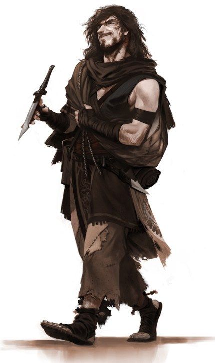 rogue, trickster, possibly a sorcerer or dual class. D D Rogue, Dark Sun, Heroic Fantasy, Human Male, Dungeons And Dragons Characters, Dnd Art, High Fantasy, Arte Fantasy, Fantasy Rpg