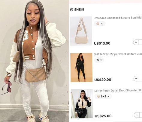 Shein Back To School Outfits Black Women, First Day Of School Outfit Black Women Shein, Cute Shein Outfits Black Women, Shein Outfits Black Women, Lookbook Aesthetic, Bbq Outfit, Outfit Ideas Black Women, Outfit Ideas Black, Shein Clothing