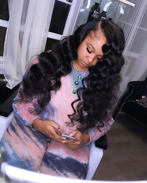 SlaySlay✨ on Instagram: “Side Part Sew In Slaying My Loose Wave 28”28”30”30” Shop w/ Slay for you 30off Installment “TheSlayCollection”✨ #THESLAYCOLLECTION…” Deep Side Part Sew In Body Wave, Loose Wave Sew In, Sew In Body Wave, Weave Curls, Sew In Curls, Sew In Weave Hairstyles, Side Part Hairstyles, Loose Waves Hair, Waves Curls