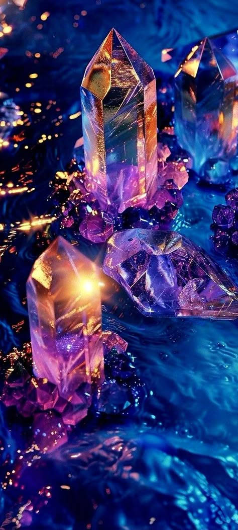 Aesthetic Crystal Pictures, Crystals Wallpaper, Gemstone Aesthetic, Crystal Powers, Crystal Wallpaper, Alice In Wonderland Room, Crystal Background, Attractive Wallpapers, Pretty Crystals