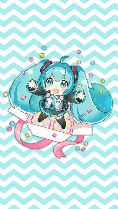 Miku Cute Chibi Wallpapers on WallpaperDog Miku Birthday, Hatsune Miku Birthday, Imprimibles Paw Patrol, Vocaloid Kaito, Chibi Wallpaper, Vocaloid Characters, Miku Hatsune, Haikyuu Wallpaper, Download Cute Wallpapers