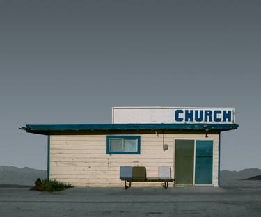 Ed Freeman, Old Church, Abandoned Buildings, Abandoned Places, A Sign, Of Wallpaper, On The Side, Color Photography, Small Towns