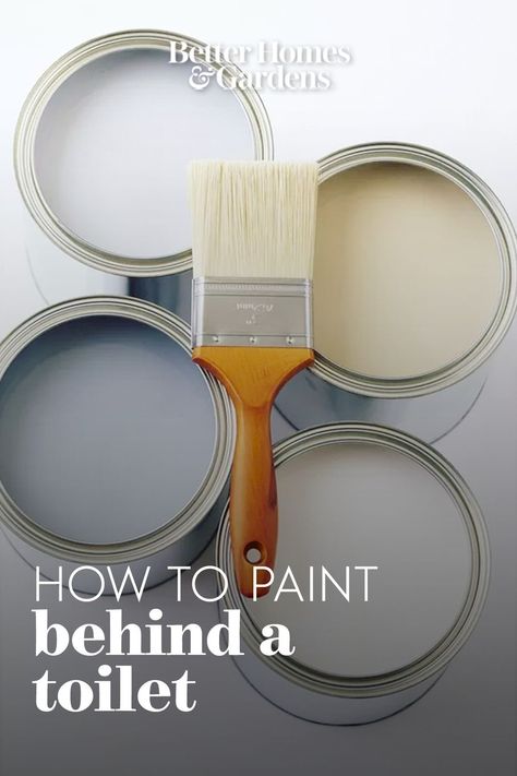 Can You Paint A Toilet, Bhg's Best Diy Ideas, Paint Toilet Seat, How To Replace A Toilet, How To Fix A Running Toilet Diy, How To Paint Behind A Toilet, Hot Dog Rollers, Paint Stir Sticks, Paint Drop