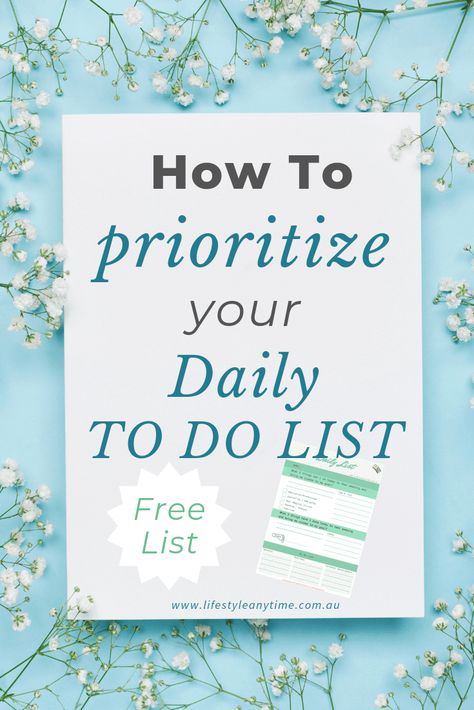 Printable Daily list with the question to ask yourself each day. This one question can help you prioritize your daily to do list and take action on what's important to you.  #productivity #organization #lists #todolists #printable #dailygoal To Do List Prioritize, How To Set Priorities, Prioritizing To Do List, Prioritizing Work Tasks, Task Prioritization Template, Productivity Organization, Spring Cleaning List, Daily List, Question To Ask