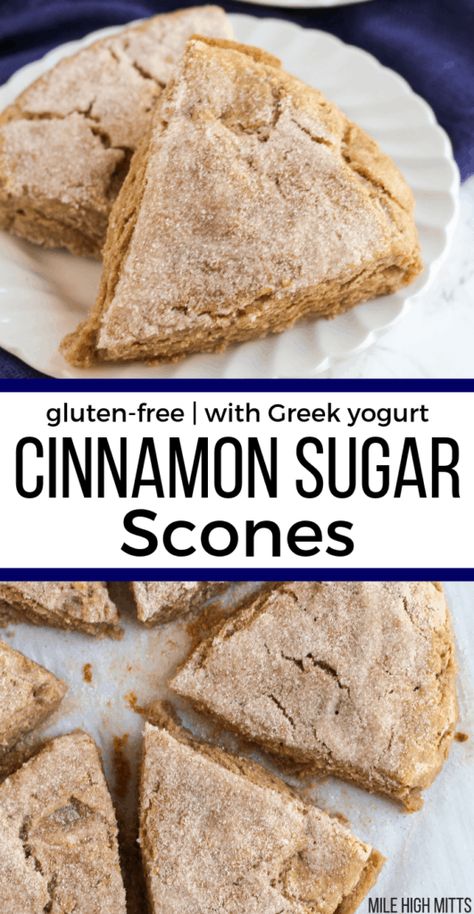 Gluten Free Mothers Day Brunch Ideas, Gluten Free Cinnamon Scones, Gluten Free Dairy Free Scones, Gluten Free Scones Easy, Gluten Free Scones Recipe, Cinnamon Sugar Scones, Gf Scones, Scones Gluten Free, Healthy Scones