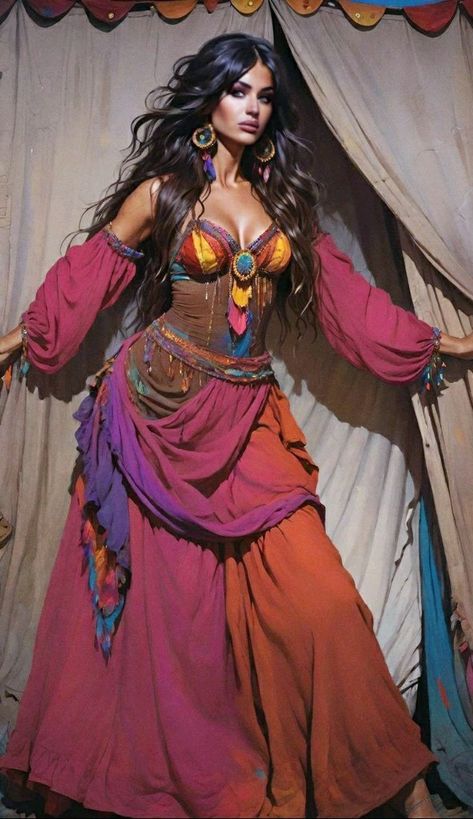 Romani Dress, Mermaid Costume Diy, Belly Dancer Costumes, Gypset Style, Fair Outfits, Fashion Mistakes, 10 Pounds, Women's Costumes, Covet Fashion