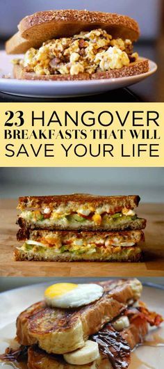 23 Breakfasts That Will Definitely Help Your Hangover Heavy Breakfast Ideas, Eggs And Toast Breakfast Ideas, Egg Receips, Hungover Foods, Hungover Breakfast, No Cook Breakfast Ideas, Big Breakfast Ideas, Hungover Food, Breakfast No Eggs