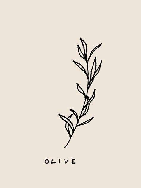 Pressed Flower Tattoo, Olive Branch Sketch, Calm Tattoo, Olive Tattoo, Olive Branch Tattoo, Branch Tattoo, Handpoke Tattoo, Stick N Poke, Dainty Tattoos