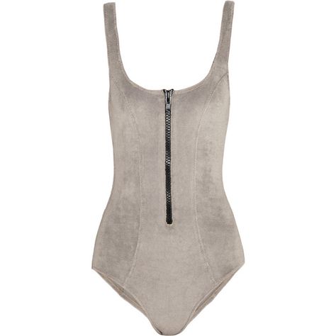 Lisa Marie Fernandez The Jasmine stretch-terry swimsuit ($130) ❤ liked on Polyvore featuring swimwear, one-piece swimsuits, swimsuit, bodysuits, tops, bikinis, grey, grey bathing suit, gray bikini and bikini swim suit Emily Ratajkowski Beach, Irina Shayk Red Carpet, Pilates Style, Grey Bathing Suit, Swim Costume, Grey One Piece, Grey Swimsuit, Swimming Costumes, Erin Heatherton