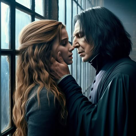 Severus Snape And Hermione Granger, Snape Fanfiction, Severus Snape Hermione Granger, Harry Potter Words, Hp Fanfiction, Snape And Hermione, Twd Comics, Severus Rogue, Professor Snape