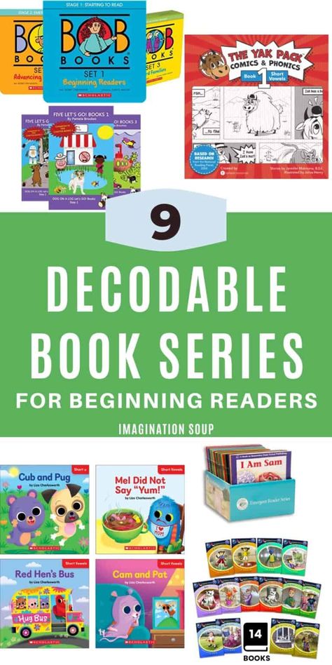 Decodable Books for Beginning Readers - Imagination Soup Decodable Readers Free, Teaching Reading Skills, Books For Beginning Readers, Easy Chapter Books, Bob Books, Decodable Books, Decodable Readers, Kid Books, Writing Lesson Plans