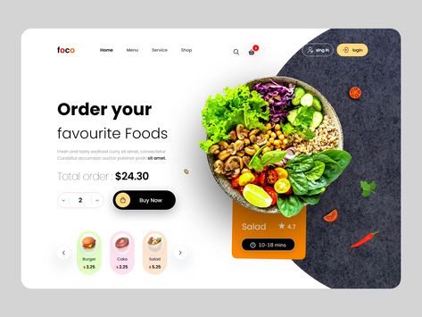 Food order Website Design 🍕 by UI Zones on Dribbble Food Website Design Inspiration, Food Delivery Website, Grocery Website, Food Website Design, Fruit Delivery, Bakery Website, Restaurant Website Design, Food Web Design, Uiux Design