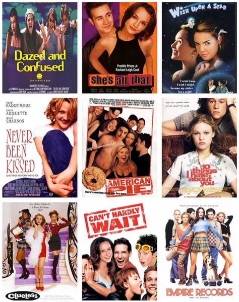 Movies For Teenage Girls, Must Watch Movies List, 90s Teen Movies, Teen Romance Movies, Teenage Movie, Best Movies List, American Honey, Netflix Movies To Watch, 90s Teen