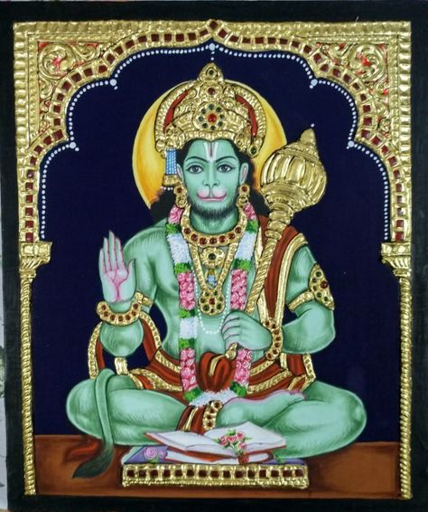 Hanuman Tanjore Painting, Lord Perumal, Anjaneya Swamy, Thanjavur Painting, Clean India, Photos Of Ganesha, Tanjore Art, God Venkateswara Images Hd Wallpaper, Mysore Painting