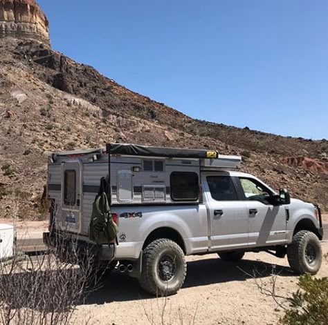 Toyota Tundra & Tacoma Pop Up Truck Camper | Overland Merc Tundra Camping, Tundra Mods, Camper Lifestyle, Truck Camper Ideas, Overland Camping, Pop Up Truck Campers, Pickup Camper, Truck Bed Camper, Jeep Camping