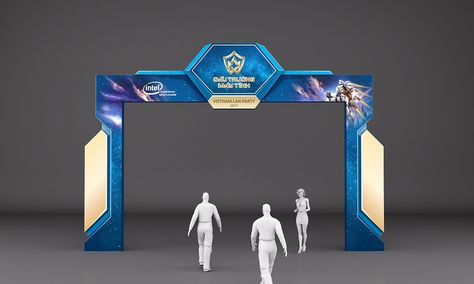 Vietnam LAN Party 2017 on Behance Event Gate Design Entrance, Archway Ideas, Event Entrance Arch Design, Event Entrance Arch, Gate Event, Over Watch, Event Entry, Arch Gate, Entrance Arch