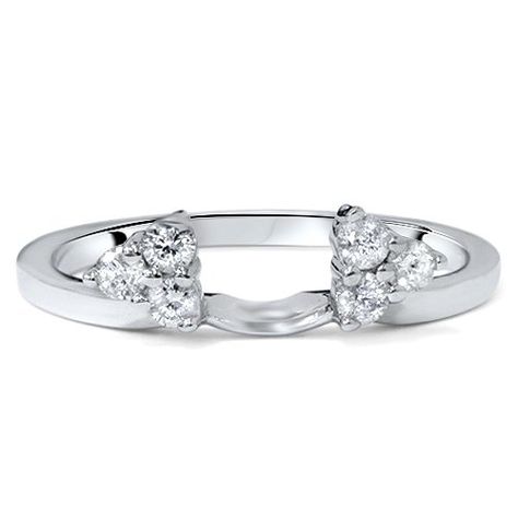 1/4ct Diamond Ring Enhancer Wedding Ring 14K White Gold >>> Be sure to check out this awesome product. Wedding Band Enhancers Wraps, Ring Enhancer Wedding Band, Diamond Ring Enhancer, Wedding Ring Enhancers, Ring Enhancers, Cathedral Diamond Engagement Ring, Guard Ring, Antique Style Engagement Rings, Rose Gold Moissanite Ring