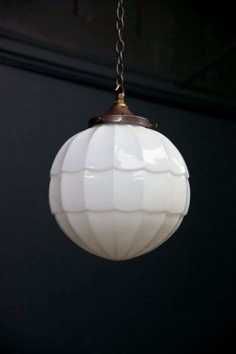 Pendant Light Kitchen Sink, Glass Globe Pendant Lights, Drew Pritchard, New Home Wishes, Glass Globe Pendant Light, Milk Glass Lamp, Kitchen Styles, Bedroom Pendant, Arts And Crafts House