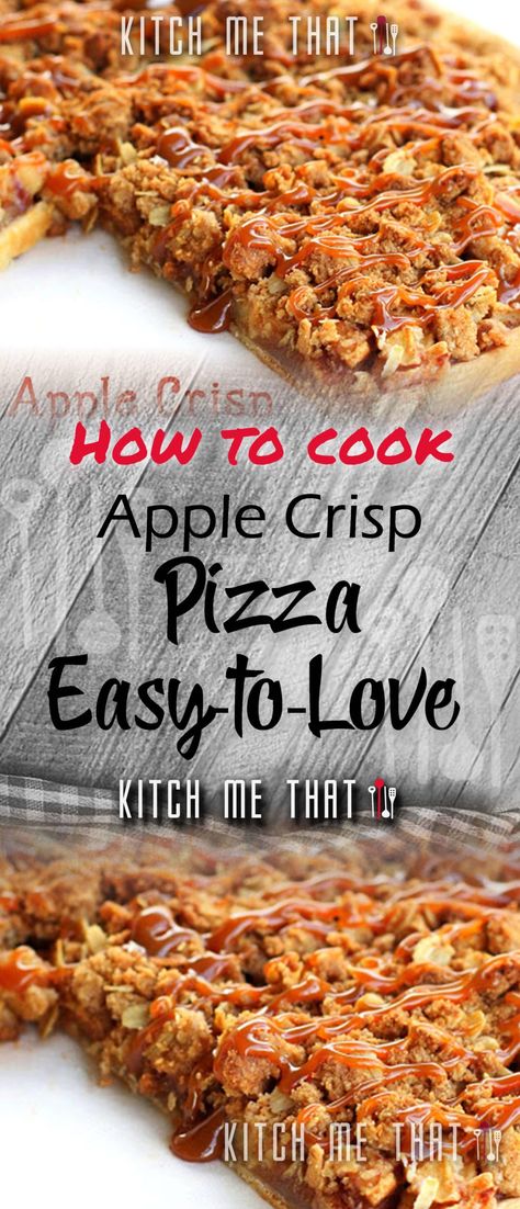 Apple,crisp,pizza, Apple Crisp Pizza Recipe, Apple Crisp Pizza, Cook Desserts, Pizza Desserts, Dessert Pizza Recipes, Slow Cooker Appetizers, Homemade Buttercream Frosting, Chocolate Chip Cheesecake, Dessert Pizza