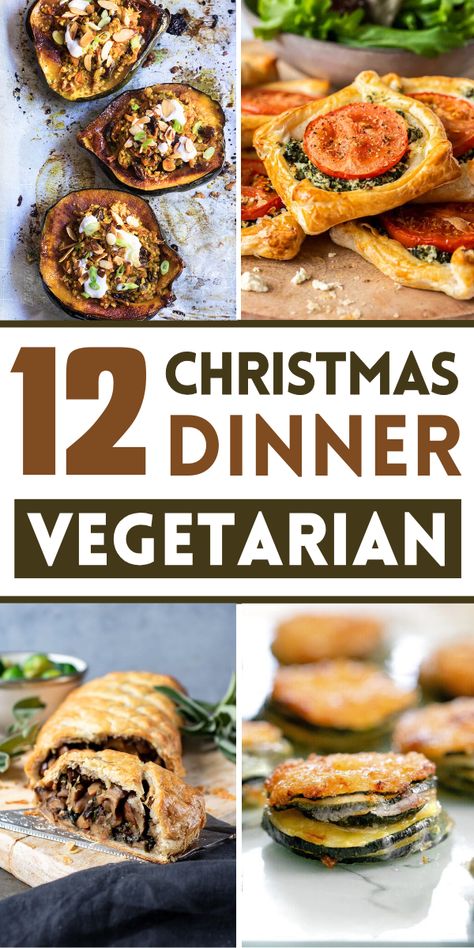 Christmas is a time to gather and share delicious meals. For vegetarians, the holiday table can be full of flavor and joy. There are so many great options without meat that everyone will enjoy.

#VegetarianChristmasDinner #ChristmasDinner Christmas Meals Vegetarian, Christmas Dinner For Vegetarians, Beautiful Vegetarian Dishes, Holiday Vegetarian Main Dishes, Vegetarian Christmas Dinner Main Dishes Easy Recipes, Vegetarian Xmas Dinner, Christmas Food Ideas Vegetarian, Vegetarian Dishes For Christmas, Christmas Dinner Recipes Vegetarian