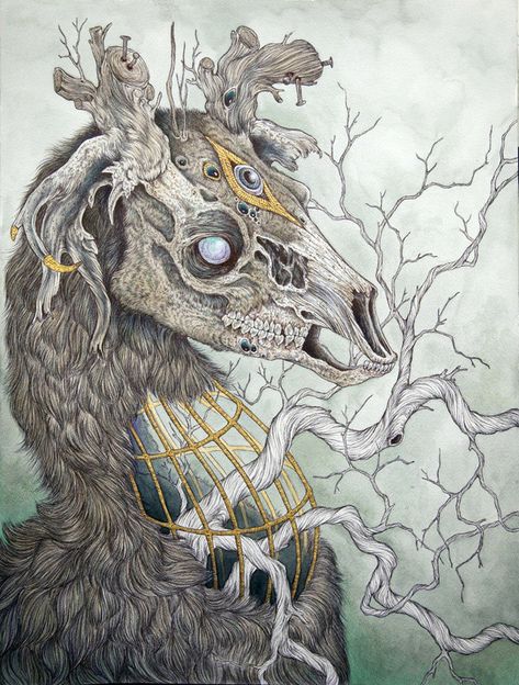 Forgotten Haunts by Caitlin Hackett Caitlin Hackett, Bizarre Art, A Drawing, Dark Art, Yorkie, Animal Art, Art Inspo, Beautiful Art, Art Reference