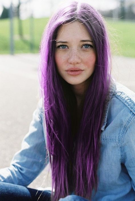 Lilac Hair Dye, Lilac Hair, Hair Chalk, Beauty And Fashion, Hair Envy, Grunge Hair, Hair Dos, Purple Hair, Beauty Inspiration