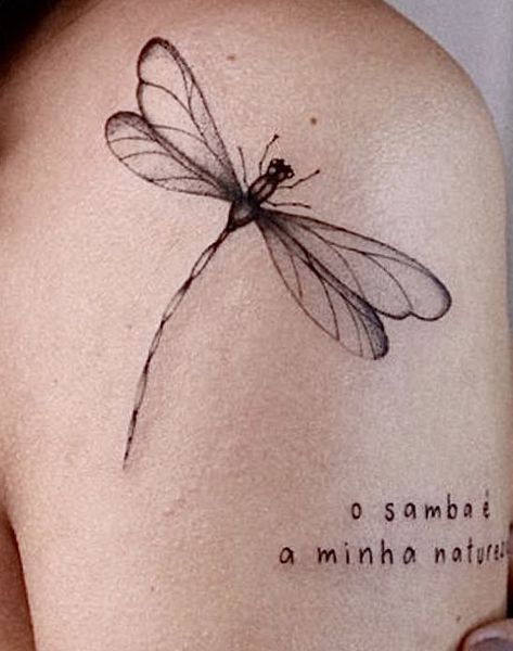 Nova Tattoo Ideas, Dragonfly Tattoo Minimalist, Dragonfly Tattoos For Women, Small Bee Tattoo, Brother And Sister Tattoo Ideas, Classy Tattoos For Women, Small Dragonfly Tattoo, Sister Tattoo Ideas, Seashell Tattoos