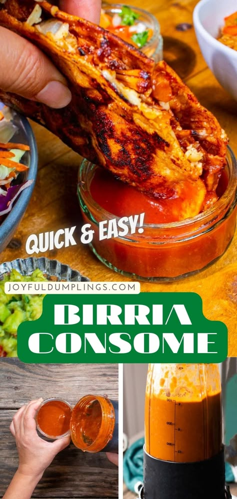 Burris Sauce Recipe, Easy Consome Recipe, Birra Taco Sauce Recipe, Birria Tacos Sauce Recipe, Easy Birria Consome, Salsa For Birria Tacos, Birria Broth Recipe, Birria Consome Recipe Easy, Birria Spice Bomb Recipe