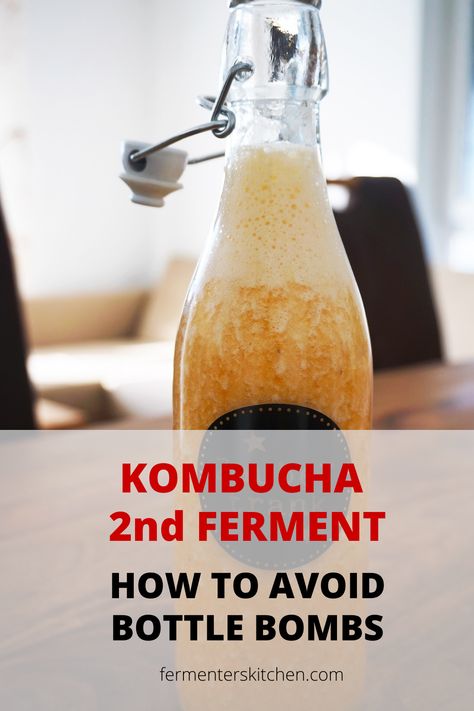 There are four main causes of bottles exploding during kombucha second fermentation. Kombucha Recipe Flavored, Jun Tea, Kombucha Second Ferment Recipes, 2 Gallon Kombucha Recipe, Jun Kombucha, Fermented Beverages, Kombucha 2nd Fermentation, Second Fermentation Kombucha, Second Ferment Kombucha