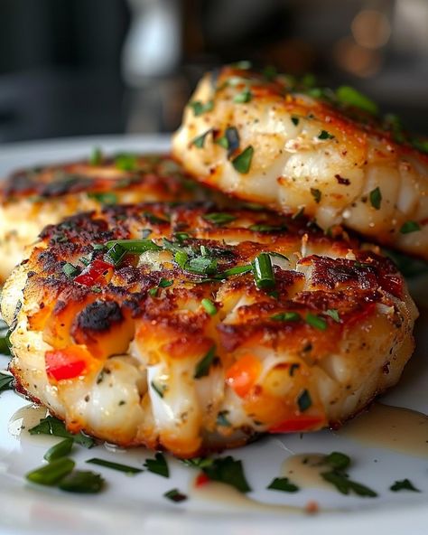 Try these amazing Classic Maryland Crab Cakes - golden, crispy, and packed with flavor! Crab Cakes Recipe Best, Easy Peach Crisp, Lobster Cake, Crab Cakes Recipe, Peach Crisp Recipe, Maryland Crab Cakes, Crab Dishes, Maryland Crabs, Crab Cake Recipe