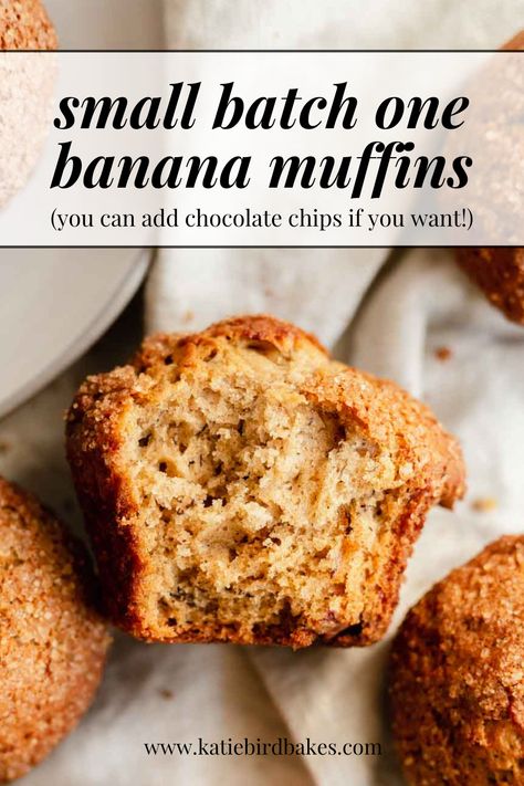 Banana Muffins One Banana, Recipes Using 1 Banana, Recipes For 2 Bananas, Banana Muffins With One Banana, Recipes With 1 Banana, Single Ripe Banana Recipe, Recipes With One Ripe Banana, Easy Mini Banana Muffins, 1 Ripe Banana Recipes