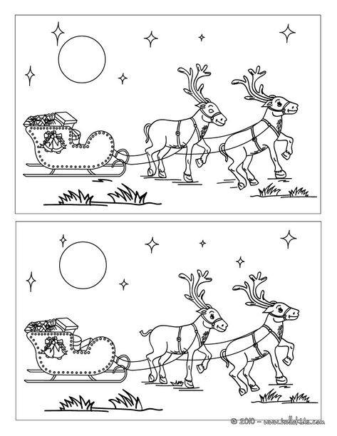 Christmas Spot The Difference Printable, Christmas Spot The Difference, Spot The Difference Printable, Find The Differences Games, Find The Difference, Christmas Worksheets, Spot The Difference, Holiday Games, Hidden Pictures