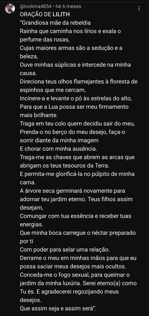 "Eu rogo! Aquela a mãe de todos os caídos. Remove céu e inferno. Vem ao meu socorro. Está feito! Está afirmado! Lilith Energy, Mother Lilith, Goddess Lilith, Feminine Energy, Glow Up?, Lei, Witch, Daisy, Tattoos