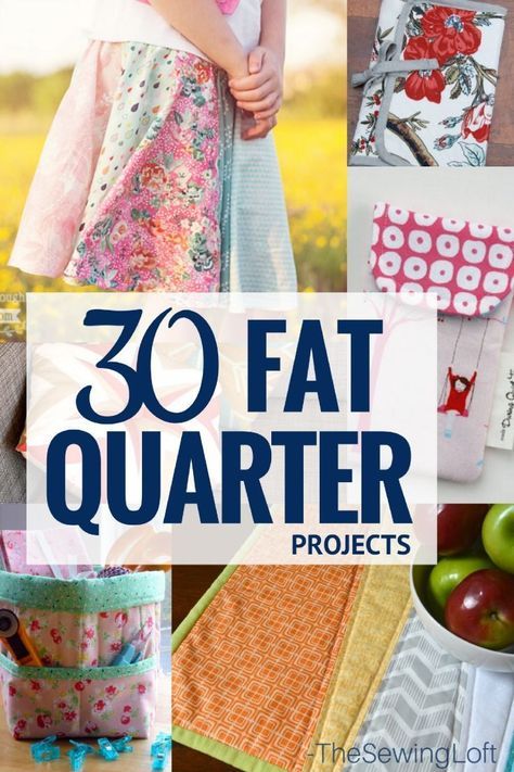 Looking for your next sewing project? Check out this line up of fat quarter friendly sewing projects. They are quick and easy to make. Fat Quarter Projects, Beginner Sewing Projects Easy, Leftover Fabric, Sewing Projects For Beginners, Sewing Skills, Easy Sewing Projects, Love Sewing, Sewing Gifts, Sewing Tips