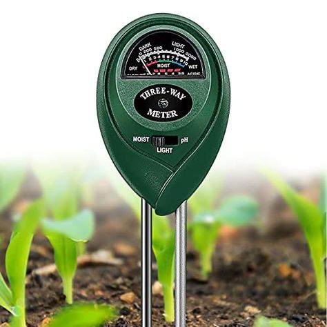 pergoods Soil Testing Kit, 3-in-1 Soil Moisture, Soil Moisture Sensor Meter PH Tester/Temperature Tester, Soil Moistu... Soil Test, How To Test Ph Level Of Soil, Garden Soil Amendments, Soil Moisture Sensor, Garden Pool Design, How To Amend Garden Soil, Garden Pool, Garden Care, Bonsai Tree