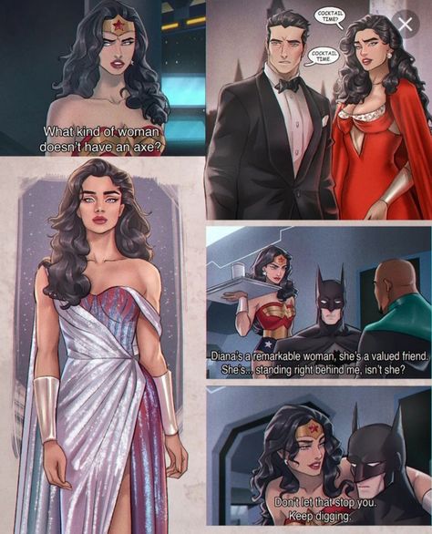 Dc Comics Funny, Wonder Woman Art, Batman Wonder Woman, Batman Funny, Dc Comics Superheroes, Dc Comics Artwork, Dc Memes, Batman Family, Dc Characters