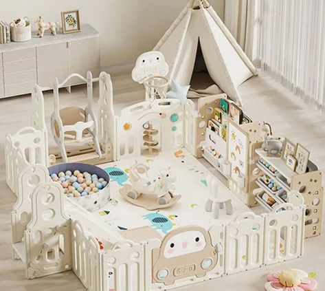 Ball Pool, Activity Center, Home Daycare, Nursery Room Inspiration, Play Spaces, Play Centre, Kids Play Area, Basketball Hoop, Baby Shower Diy