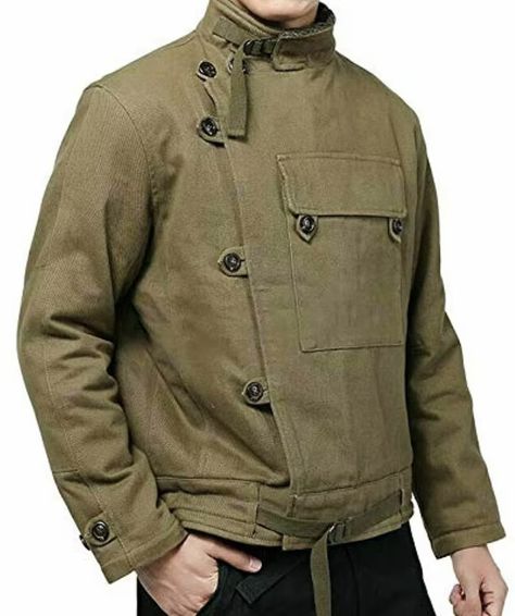 Men's Vintage Style Swedish Motorcycle Handmade Jacket - Etsy Air Force Army, Cotton Jacket Men, Military Tank, Army Tank, Swedish Army, Motorcycle Jacket Mens, Uniform Shirts, Vintage Mens Fashion, Army Jacket