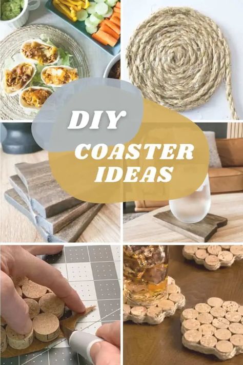 Protect your tables with a touch of DIY flair! Explore 42+ fun coaster ideas that will add charm to your living space. Easy Diy Coasters Ideas, Diy Cup Coasters, How To Make A Coaster, Diy Coaster Ideas, Diy Wood Coasters, Wooden Coasters Diy, Diy Coaster, Coaster Diy, Homemade Coasters