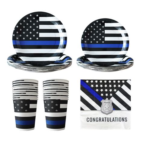 PRICES MAY VARY. Pakage include:Serves 20 Guests-20pcs 9in plates,20pcs 7in plates,20pcs cups,20pcs napkins Material:Paper Perfect Decoration - Can be applied to any kind of Police Theme Party,Police Officer Theme Birthday party Retirement party Graduation Party Decorations Supplies Police Theme Party Supplies,Police Officer Theme Party Tableware Set Including Paper Plates Napkins Cups Serves 20 Guests Police Theme Party, Graduation Party Decorations, Kids Gift Guide, Retirement Party, Retirement Parties, Theme Birthday, Graduation Party Decor, Party Tableware, Tableware Set