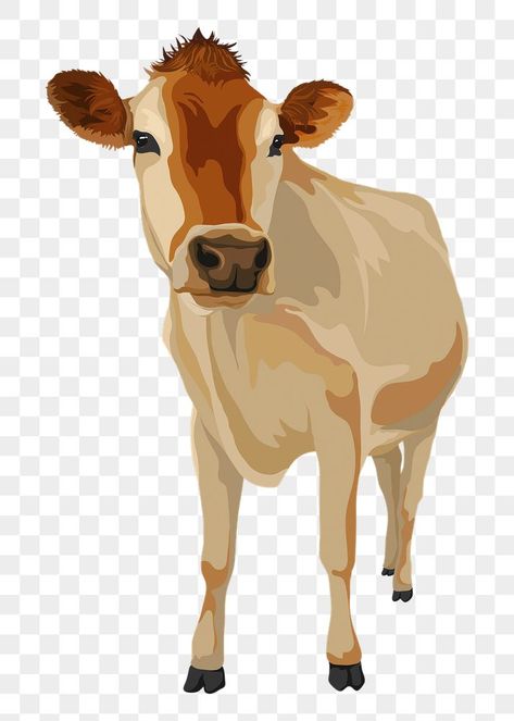 Jay Johar Photo, Farm Animal Illustration, Sticker Transparent Background, Cow Vector, Photo Elements, Sticker Transparent, Illustration Cute, Png Aesthetic, Funny Iphone Wallpaper