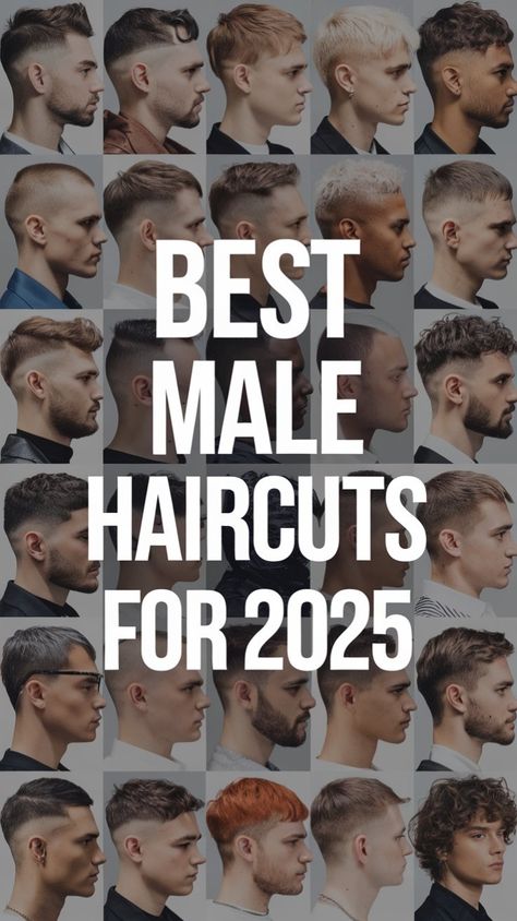 Discover the best men's haircuts for every face shape, hair type, and lifestyle! From classic fades and undercuts to trendy textured crops and quiff styles, find your perfect look with our ultimate haircut guide. Whether you're into short hairstyles, long hair trends, or seeking low-maintenance cuts, we've got something for everyone. Perfect for men with thick, thin, or even thinning hair. Check out the latest barber trends and get inspired to switch up your style! #MensHaircuts #Barber #HaircutInspiration #FadeHaircut #MensStyle #HairGoals" Full Fade Haircut Men, Textured Crop Top Haircut Men, Fade Types Men, Men’s Hair Fade, Barber Hairstyles Men, 2025 Haircut For Men, Men 2025 Haircut, Men S Haircut Fade, Men’s Short Haircuts 2025