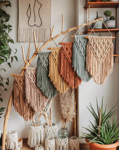 Simpul Makrame, Wall Macrame, Pola Macrame, Macrame Hammock, Macrame Wall Hanging Tutorial, Macrame Mandala, Makramee Diy, Macrame Wall Hanging Diy, Macrame Wall Decor